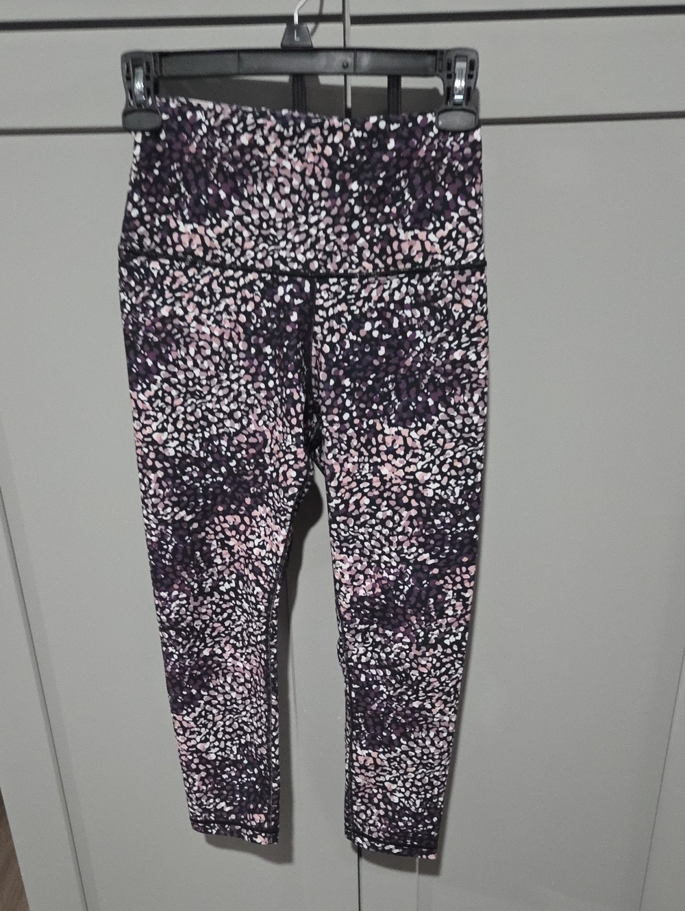Girls' Purple & Pink Patterned Active Leggings